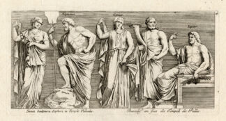 Antique Print-GREECE-ATHENS-PALLAS-TEMPLE-Kilian-1782