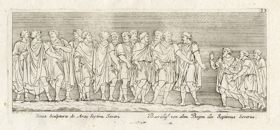 , Antique Print-ROME-ITALY-SEPTIMUS SEVERUS-Kilian-1782, Pictura Antique Prints