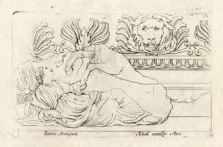 Antique Print-GRECO ROMAN ART-LION-Pl. 36-Kilian-1782
