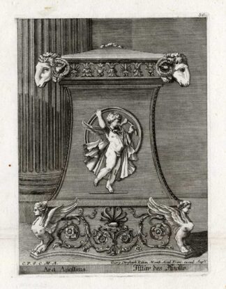 Antique Print-ALTAR-ROMAN ART-APOLLO-ITALY-Kilian-1782