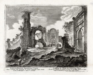 Antique Print-AQUEDUCT-CLAUDIUS-ITALY-ROME-Kilian-1782