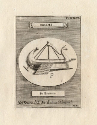Antique Print-BIREME-SHIP-PHOENICIANS-Bartoli-1751