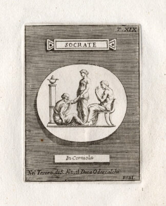 Antique Print-SOCRATES-GREECE-PHILOSOPHY-Bartoli-1751