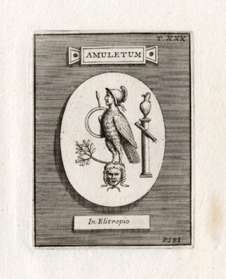 Antique Print-AMULET-ROMAN ART-HARMONY-Bartoli-1751