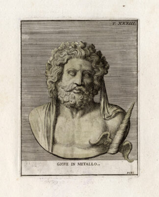 Antique Print-JUPITER-JOVE-ROMAN GOD-Bartoli-1751