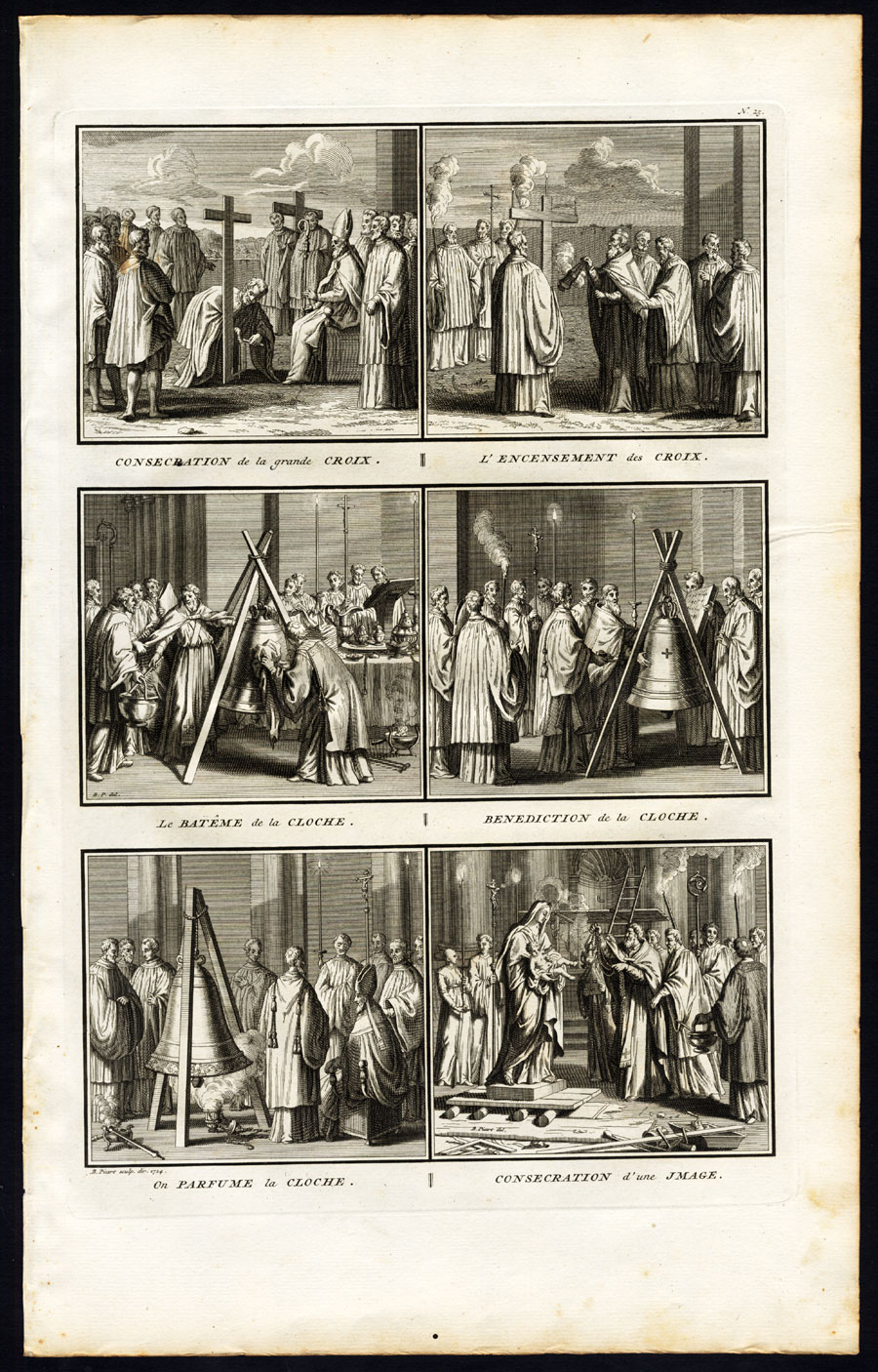, Antique Print-CONSECRATION-CATHOLIC-MARY-Picart-1727, Pictura Antique Prints