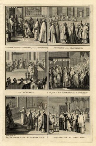 Antique Print-SACRAMENT-ROMAN CATHOLIC-POPE-Picart-1727