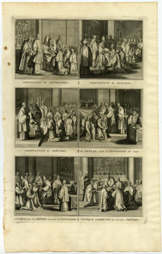 Antique Print-BISHOP-ROMAN CATHOLIC-POPE-Picart-1727