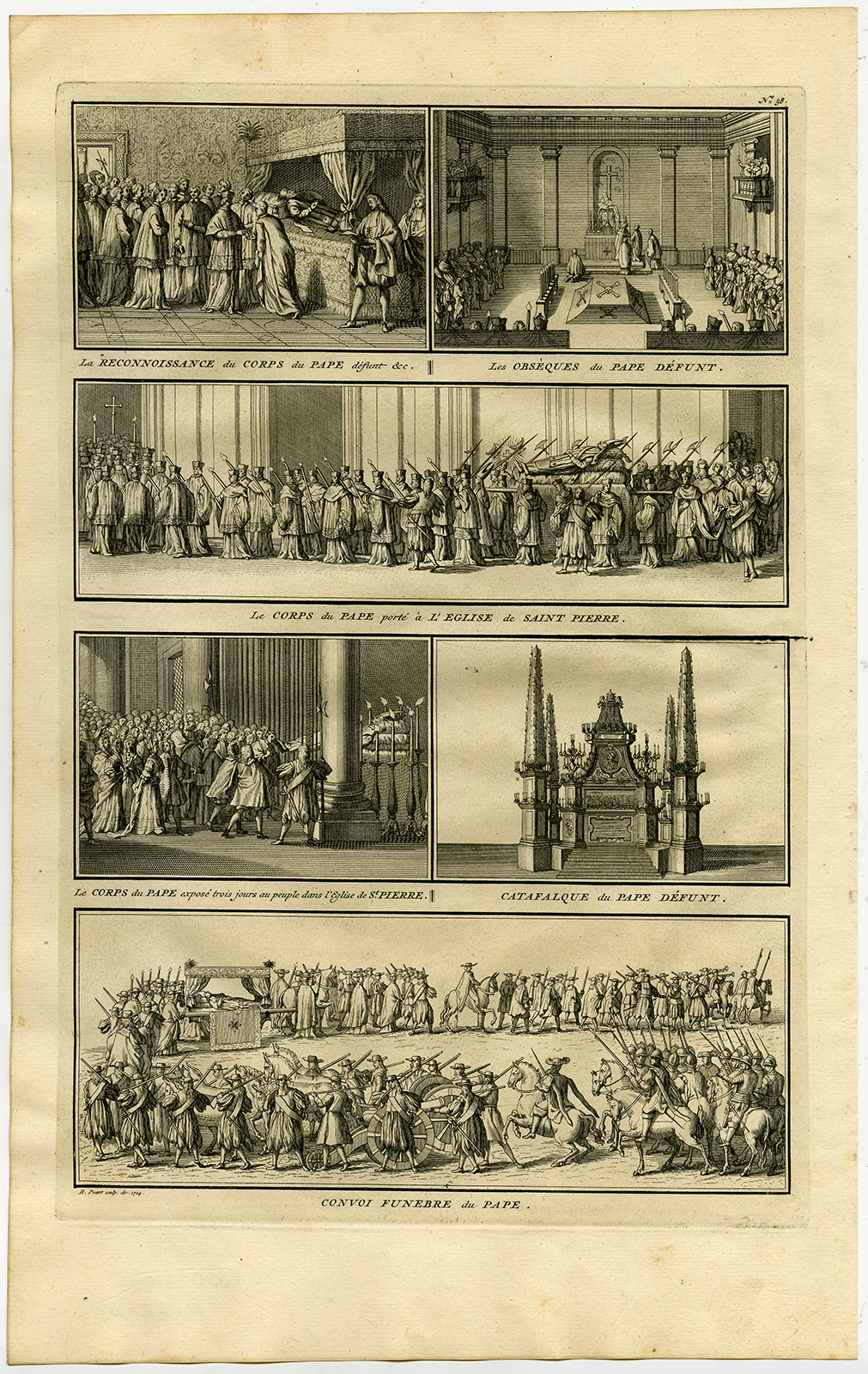 Bb02710 5 416x658 Antique Print-FUNERAL-ROMAN CATHOLIC-POPE-Picart-1727