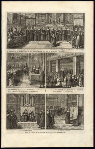 Antique Print-LUTHERAN-AUGSBURG-GERMANY-Picart-1727