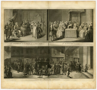 Antique Print-ENGLAND-FUNERAL-BAPTISM-Picart-1727