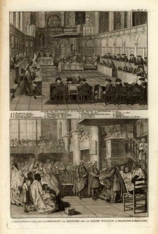 Antique Print-SYNOD-SYNODE-NIEUWE KERK-AMSTERDAM-Picart-1727