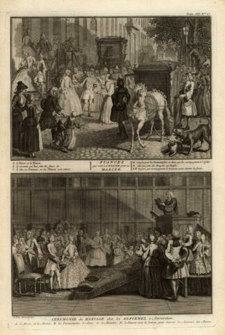 Antique Print-MARRIAGE-REFORMED-AMSTERDAM-Picart-1727