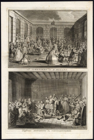 Antique Print-CONVULSIONNAIRES-SAINT MEDARD-Picart-1727