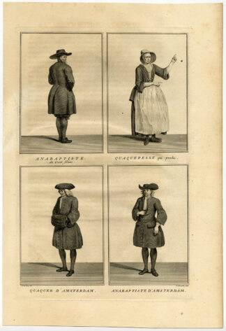 Antique Print-ANABAPTIST-QUAKERS-COSTUME-Picart-1727