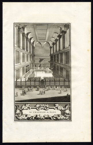 Antique Print-POPE-ROME-CHAPEL-Picart-1727
