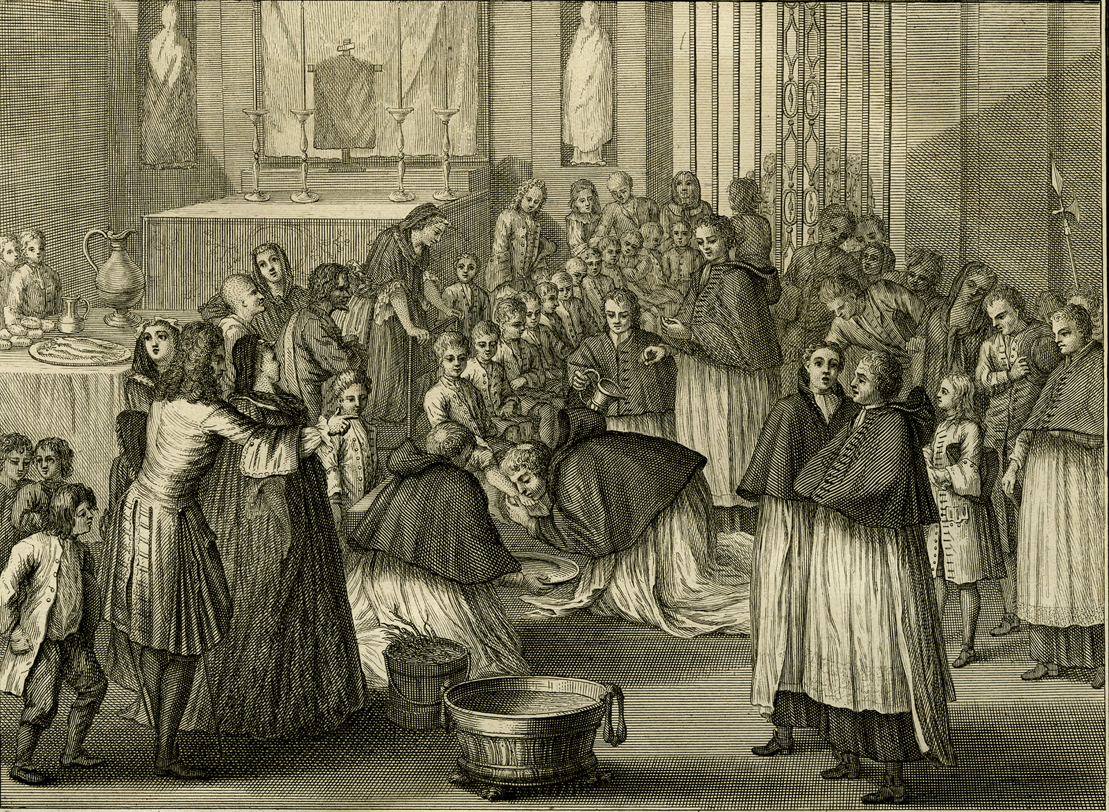 , Antique Print-HOLY THURSDAY-GOOD FRIDAY-Picart-1727, Pictura Antique Prints