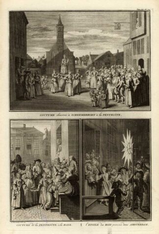Antique Print-THE HAGUE-PENTECOST-AMSTERDAM-Picart-1727