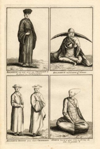 Antique Print-CHINA-ROSARY-MENDIAN-CATHOLIC-Picart-1727