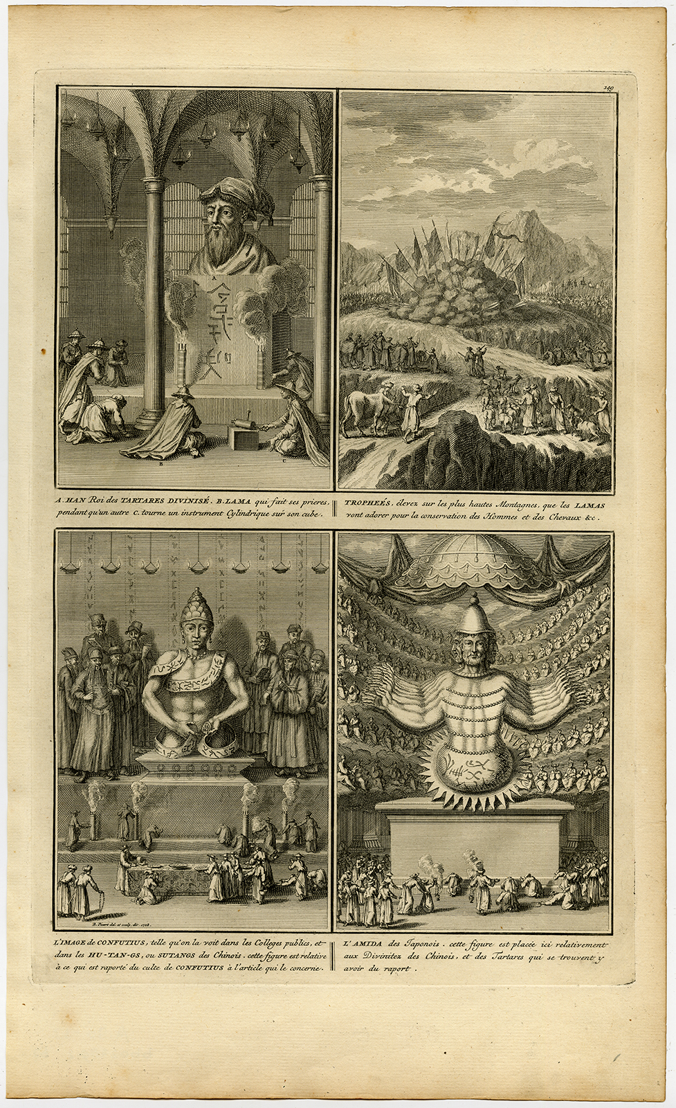 , Antique Print-HAN-TARTARY-CHINA-CONFUCIUS-Picart-1727, Pictura Antique Prints