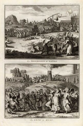 Antique Print-BRAHMIN-INDIA-GANGA-HULY-GOAT-Picart-1727