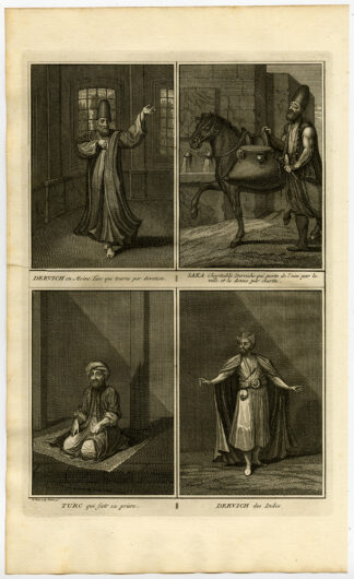 Antique Print-TURKEY-INDIA-DERVISH-PRAYING-Picart-1727