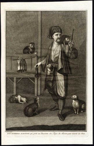 Antique Print-ALBANIA-COSTUME-CAT-TURKEY-Picart-1727