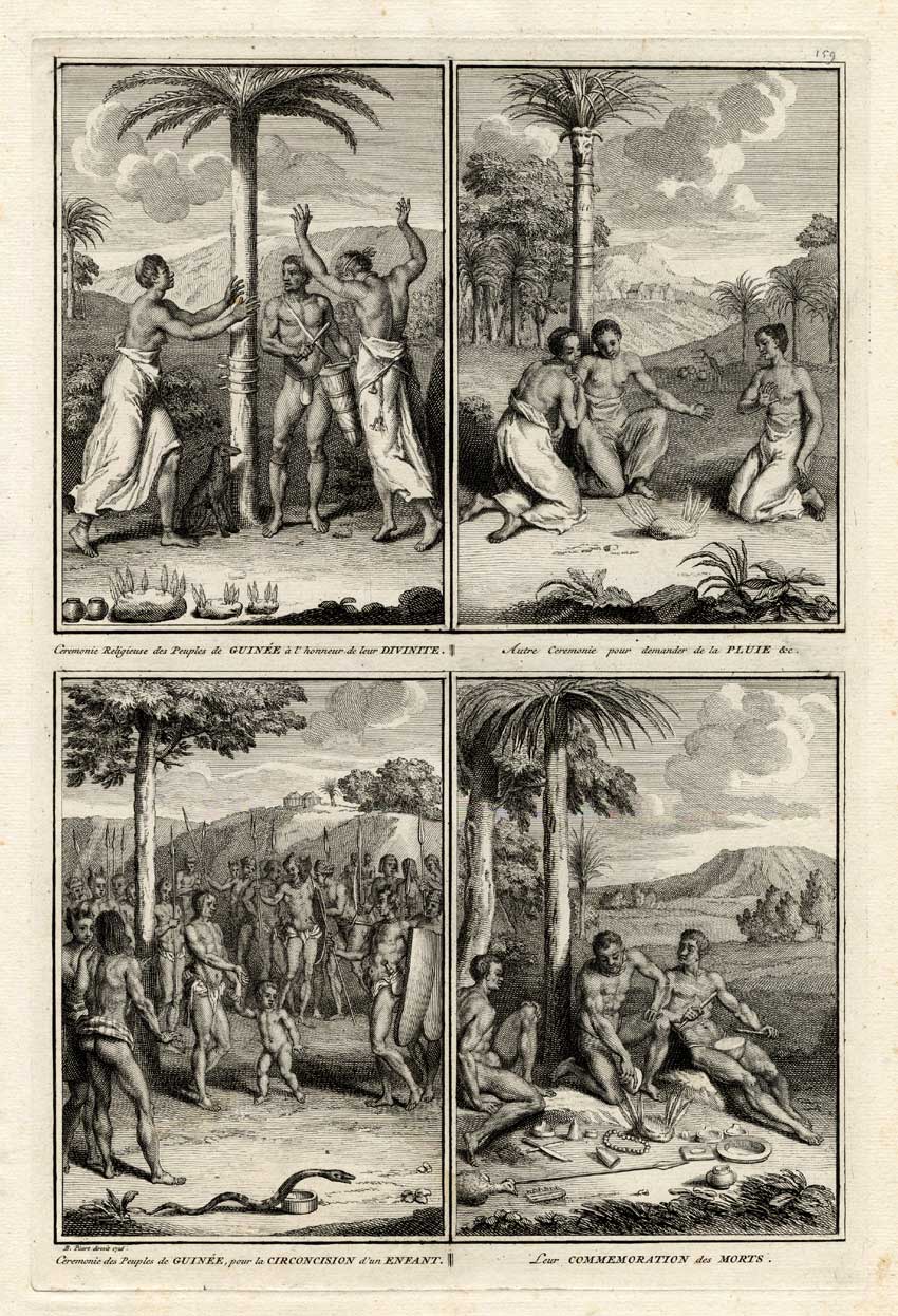 , Antique Print-AFRICA-GUINEA-CIRCUMCISION-Picart-1727, Pictura Antique Prints