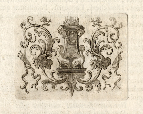 , Antique Print-ALLEGORY-ORNAMENTS-RAM-Bartoli-1751, Pictura Antique Prints