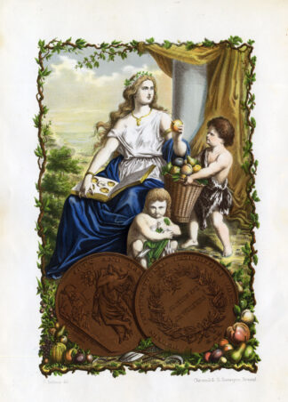 Antique Print-FRONTISPIECE-FRUIT-Eerelman-Berghuis-1868