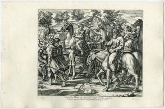 Antique Print-JACOB-RACHEL-CAMEL-LABAN-LEA-Chapron-1649