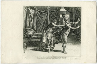 Antique Print-EGYPT-POTIPHAR WIFE-JOSEPH-Chapron-1649