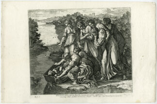 Antique Print-EGYPT-PHARAOH-MOSES-NILE-Chapron-1649