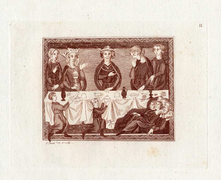 , Antique Print-KING EDWARD-CONFESSOR-ENGLAND-Strutt-1793, Pictura Antique Prints