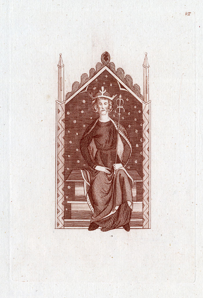 , Antique Print-KING HENRY THE SECOND-ENGLAND-Strutt-1793, Pictura Antique Prints