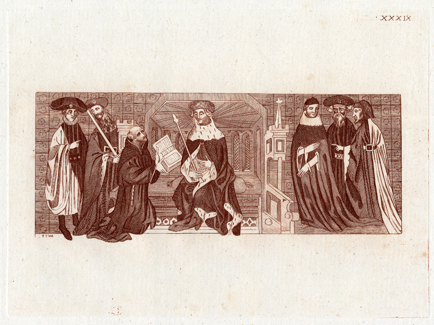, Antique Print-HENRY IV-HOCCLEVE-ENGLAND-Strutt-1793, Pictura Antique Prints