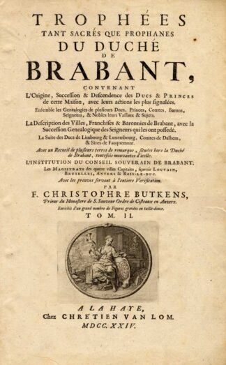 Antique Title Page-BRABANT-LAURENS COSTER-Butkens-1724