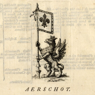 Antique Print-AARSCHOT-GRYPHON-BELGIUM-BRABANT-Butkens-1724