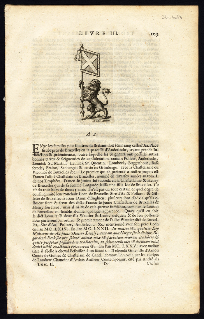 , Antique Print-AA-BELGIUM-BRABANT-Butkens-1724, Pictura Antique Prints