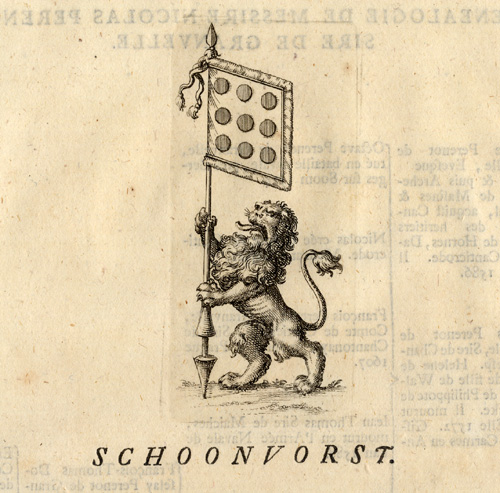 , Antique Print-SCHOONVORST-BELGIUM-BRABANT-Butkens-1724, Pictura Antique Prints