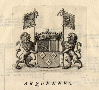 Antique Print-ARQUENNES-BELGIUM-BRABANT-Butkens-1724