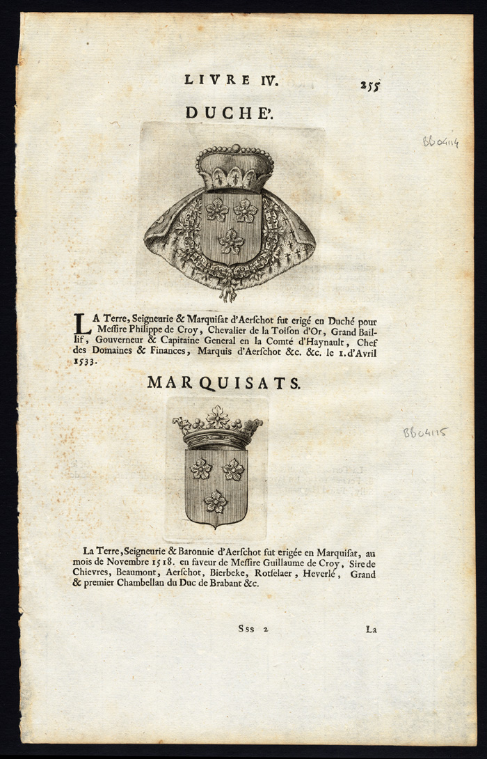 , Antique Print-BERGEN OP ZOOM-AARSCHOT-Butkens-1724, Pictura Antique Prints