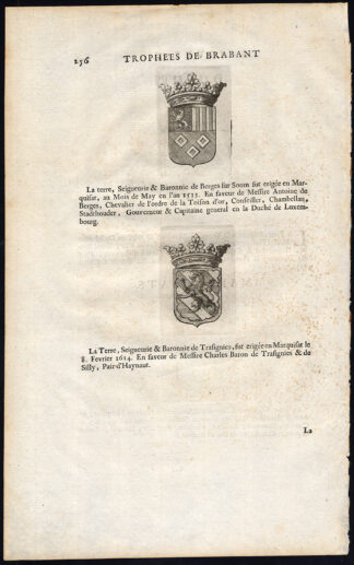 Antique Print-BERGEN OP ZOOM-AARSCHOT-Butkens-1724