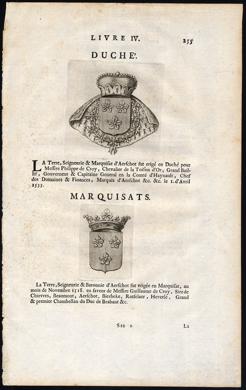 , Antique Print-BERGEN OP ZOOM-AARSCHOT-Butkens-1724, Pictura Antique Prints