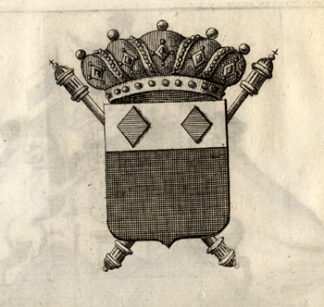 2 Antique Prints-KNIGHT-CHRISTYN-D'HERZELLES-Butkens-1724