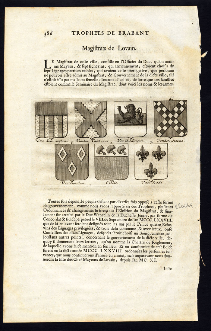 , Antique Print-LOUVAIN-LEUVEN-BELGIUM-Butkens-1724, Pictura Antique Prints
