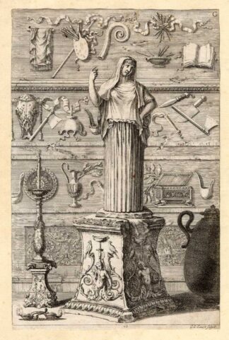 Antique Print-GRECO ROMAN-STATUE-ROME-Sandrart-1675