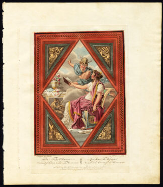 Antique Print-TITLE PAGE-MUSE-ART-DRAWING-MERCURY-HERMES-Maaskamp-Portman-1811