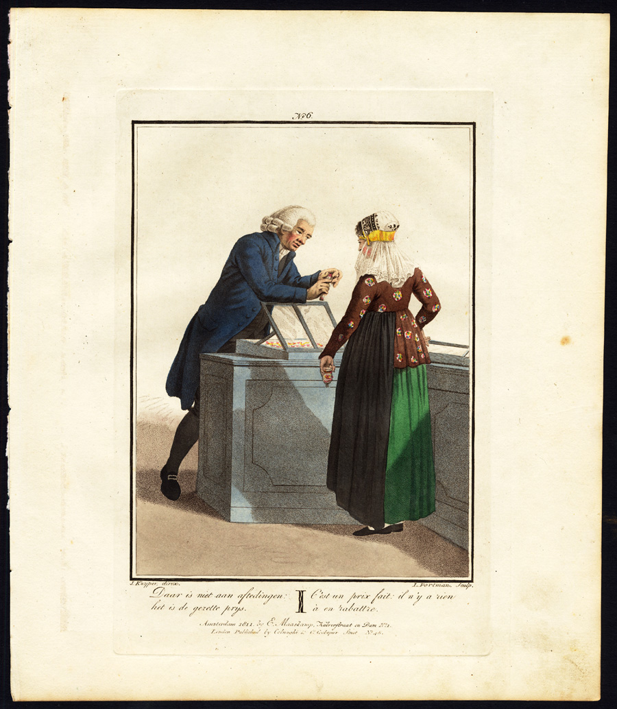 , Antique Costume Print-NETHERLANDS-ALKMAAR-JEWELLER-ZEIST-Maaskamp-Portman-1811, Pictura Antique Prints