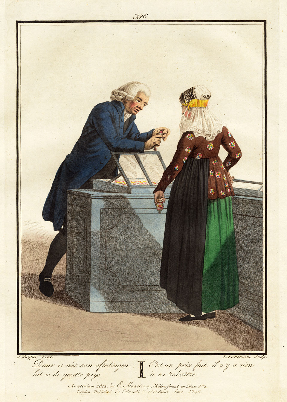 , Antique Costume Print-NETHERLANDS-ALKMAAR-JEWELLER-ZEIST-Maaskamp-Portman-1811, Pictura Antique Prints